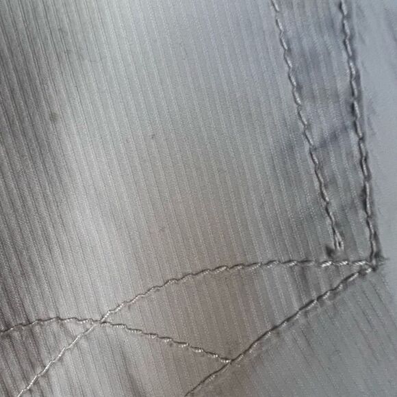 Christopher Blue Cropped Straight Leg Pants Capri pale khaki women’s size 10 - Picture 10 of 12